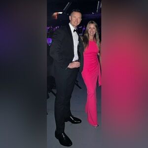 VGUC: Hot Pink Long Evening Dress